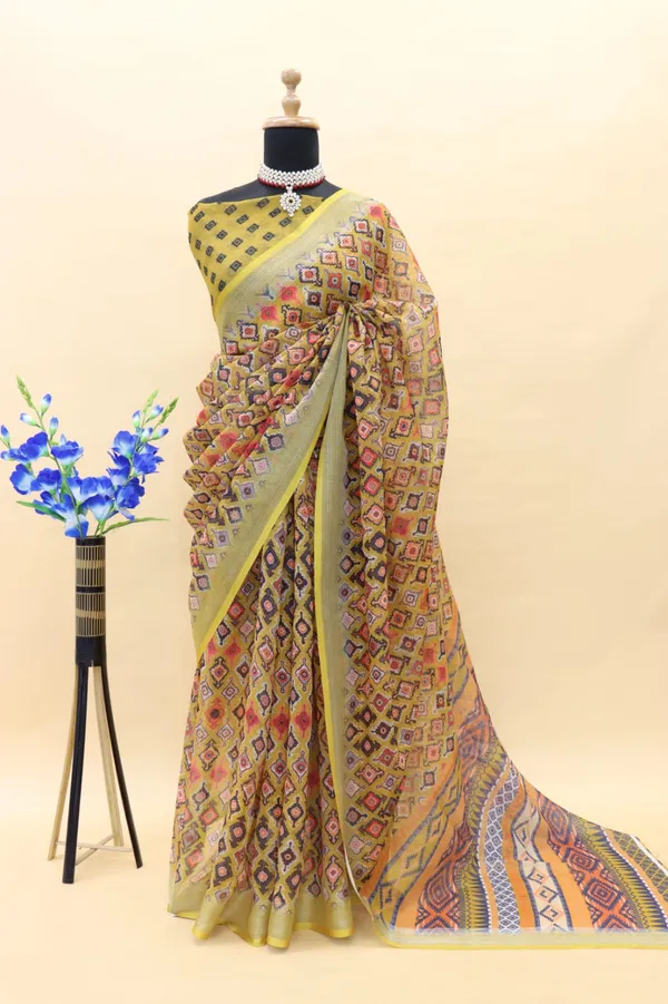 LINEN_FABRIC_DIGITAL_PRINT_SAREE